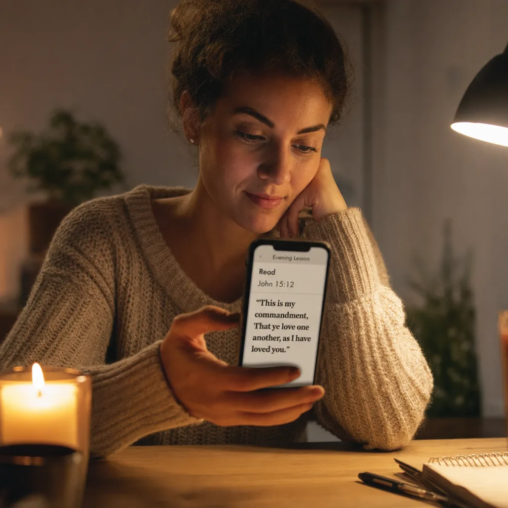 Read the lessons on your phone